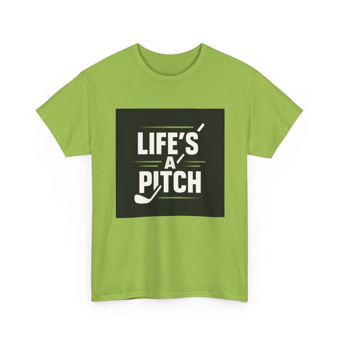 Golf T-Shirt — "Life's a Pitch" Vintage Golf Graphic Tee