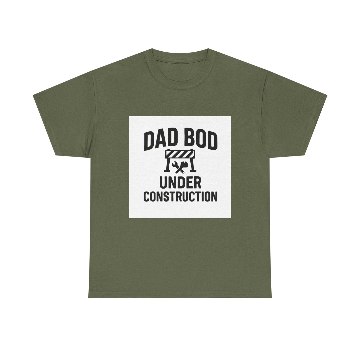 Dad Bod Under Construction T-Shirt — Funny Father’s Day Tee