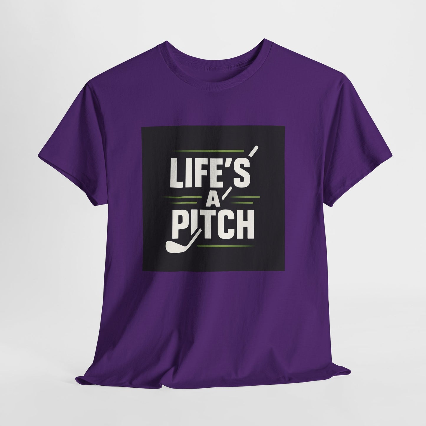 Golf T-Shirt — "Life's a Pitch" Vintage Golf Graphic Tee