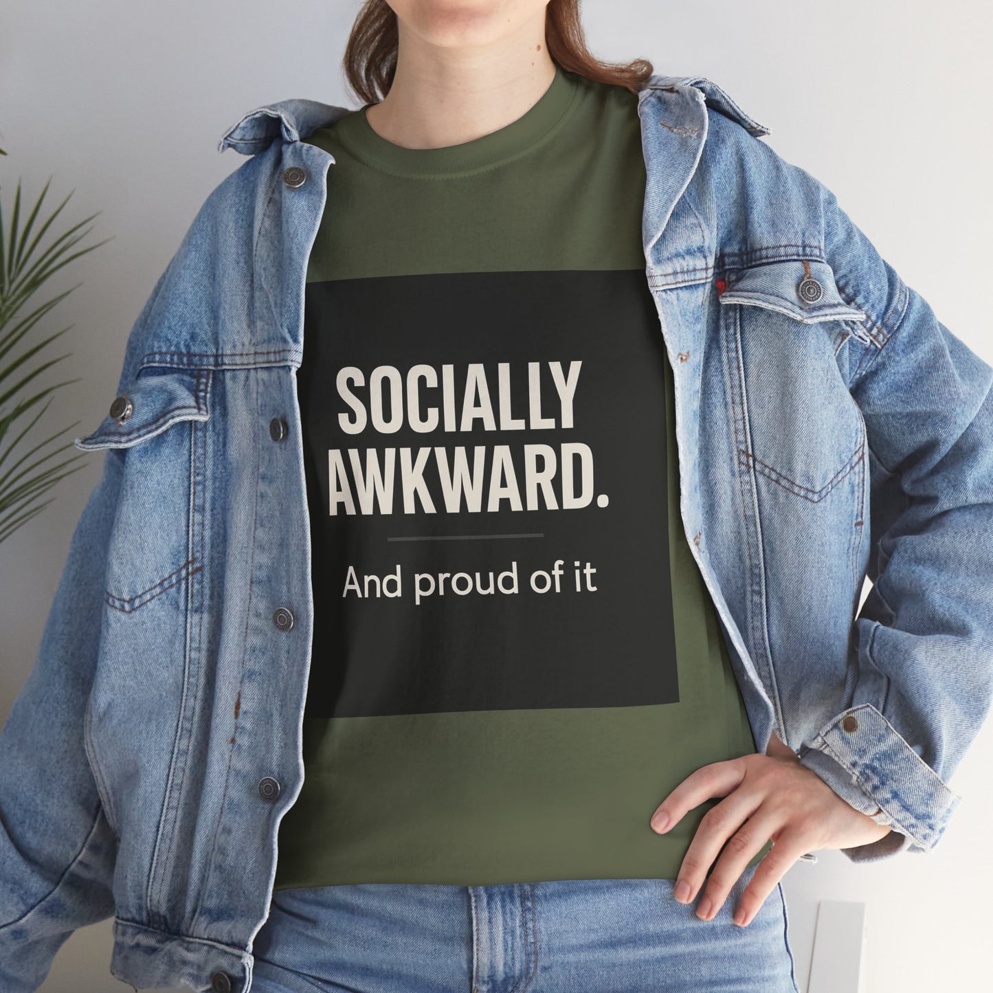 Socially Awkward Tee — “Socially Awkward. And proud of it.” Funny Introvert T-Shirt