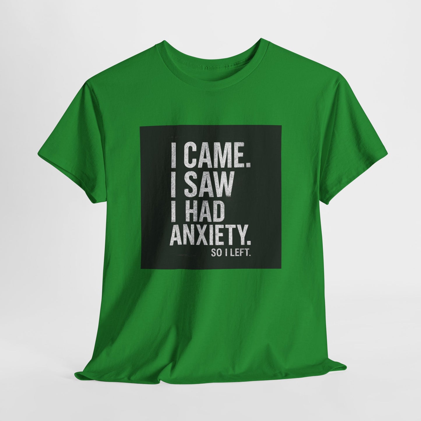 I Came, I Saw, I Had Anxiety Tee - Funny Mental Health Graphic T-Shirt