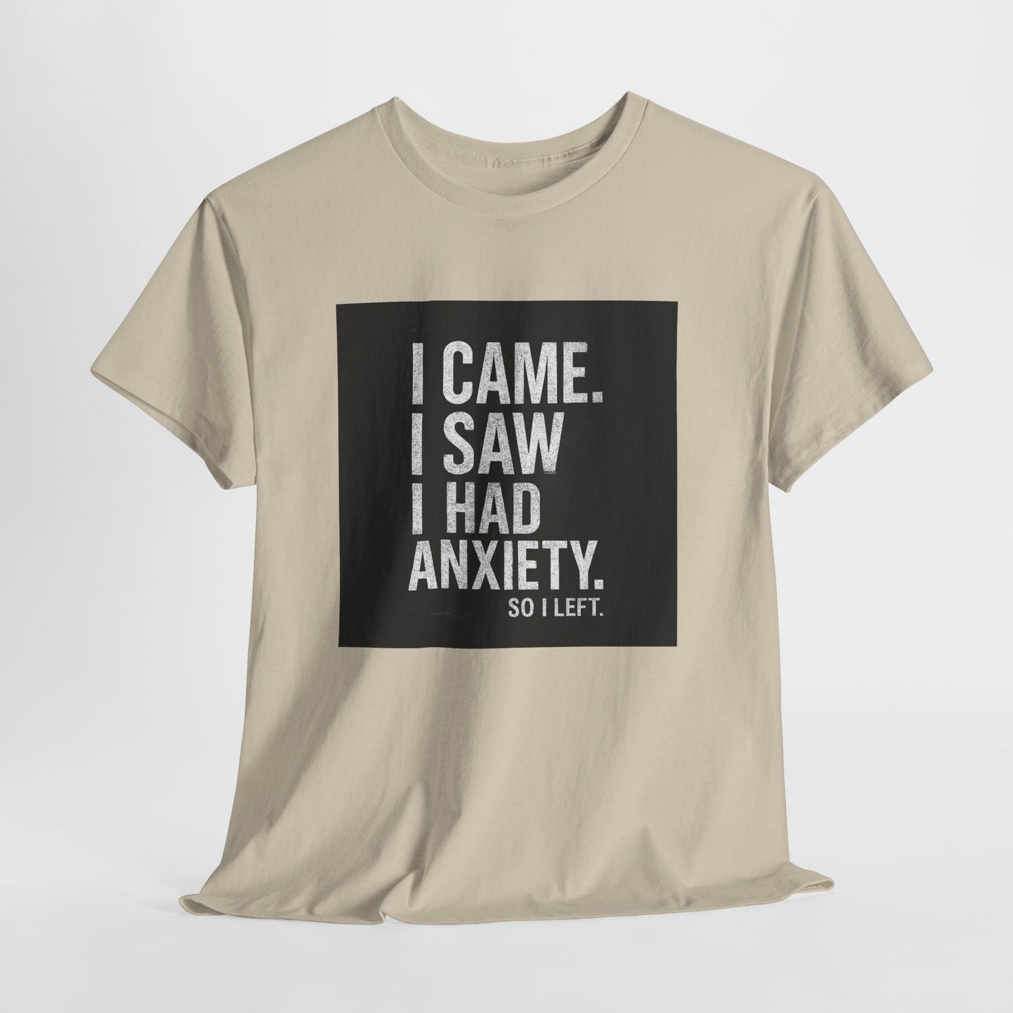 I Came, I Saw, I Had Anxiety Tee - Funny Mental Health Graphic T-Shirt