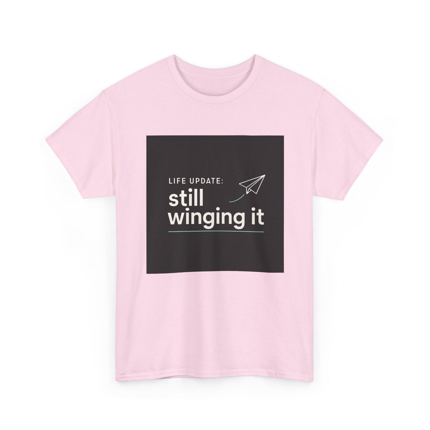 Still Winging It T-Shirt – Funny Paper Airplane Graphic Tee