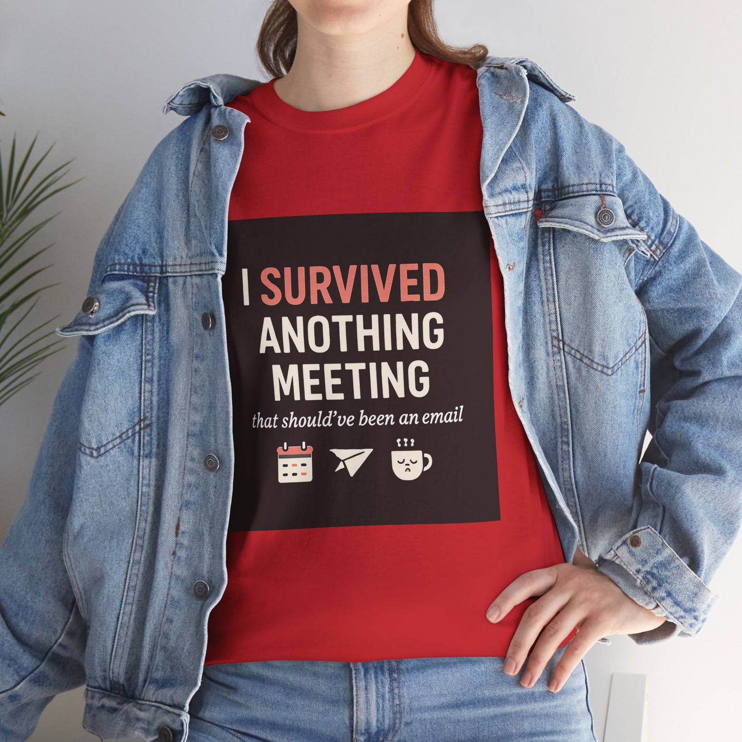 Survived Another Meeting T-Shirt — Funny Office Humor Tee