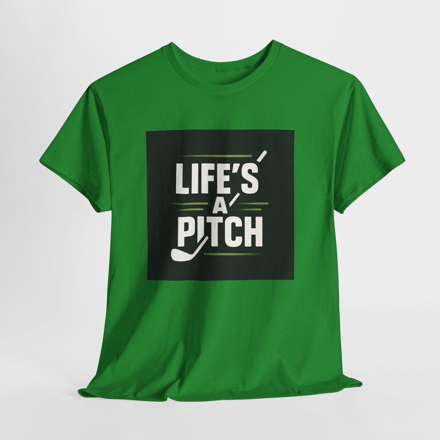 Golf T-Shirt — "Life's a Pitch" Vintage Golf Graphic Tee