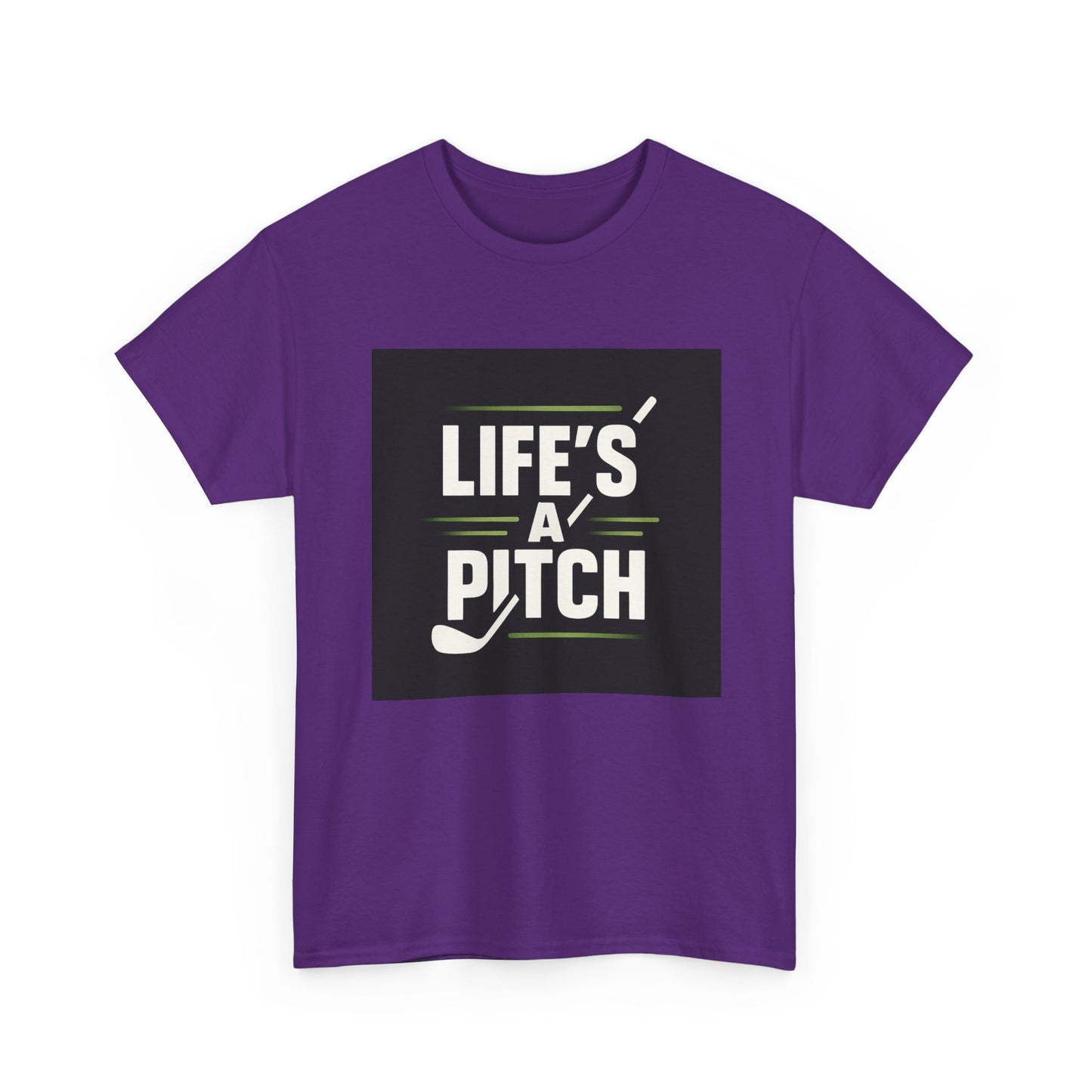 Golf T-Shirt — "Life's a Pitch" Vintage Golf Graphic Tee