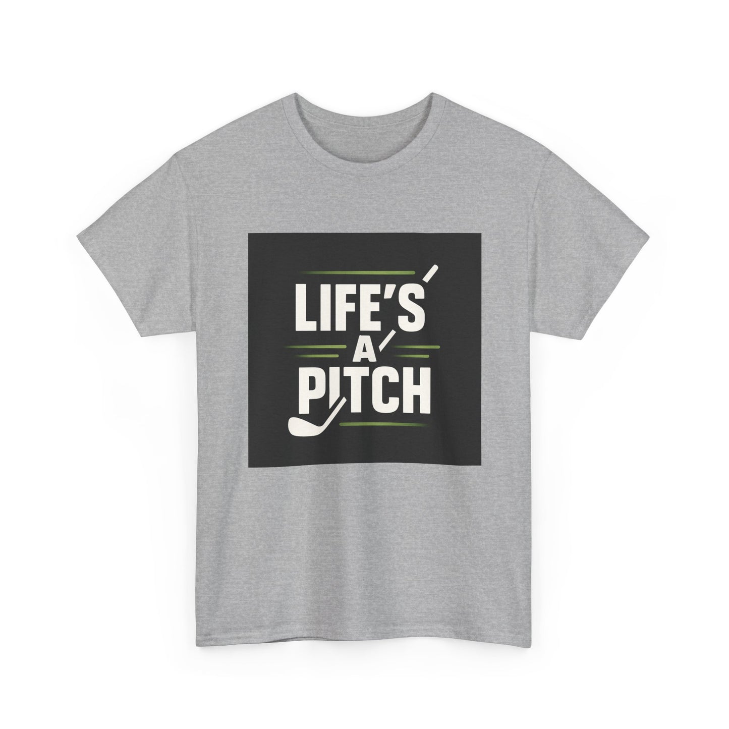 Golf T-Shirt — "Life's a Pitch" Vintage Golf Graphic Tee