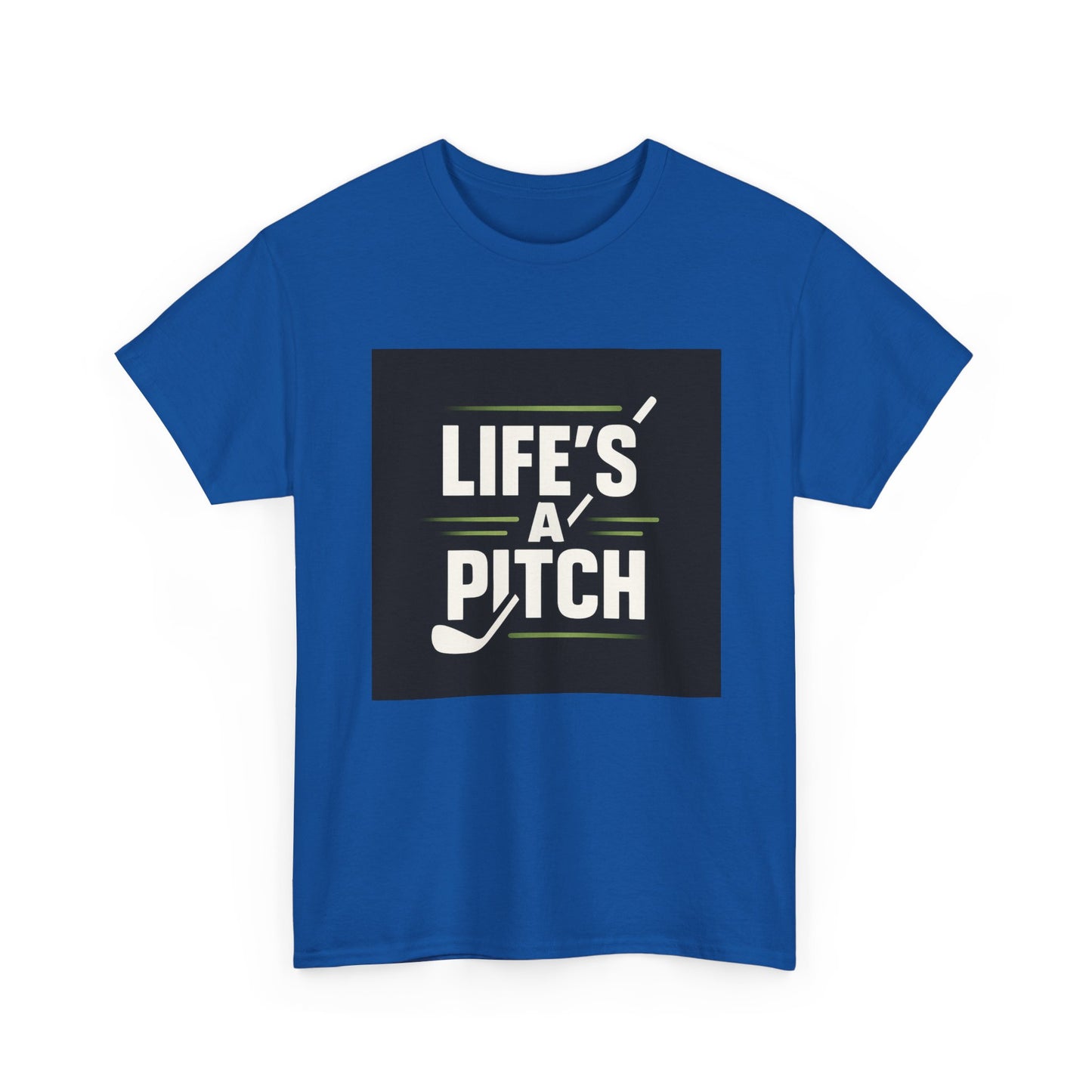 Golf T-Shirt — "Life's a Pitch" Vintage Golf Graphic Tee
