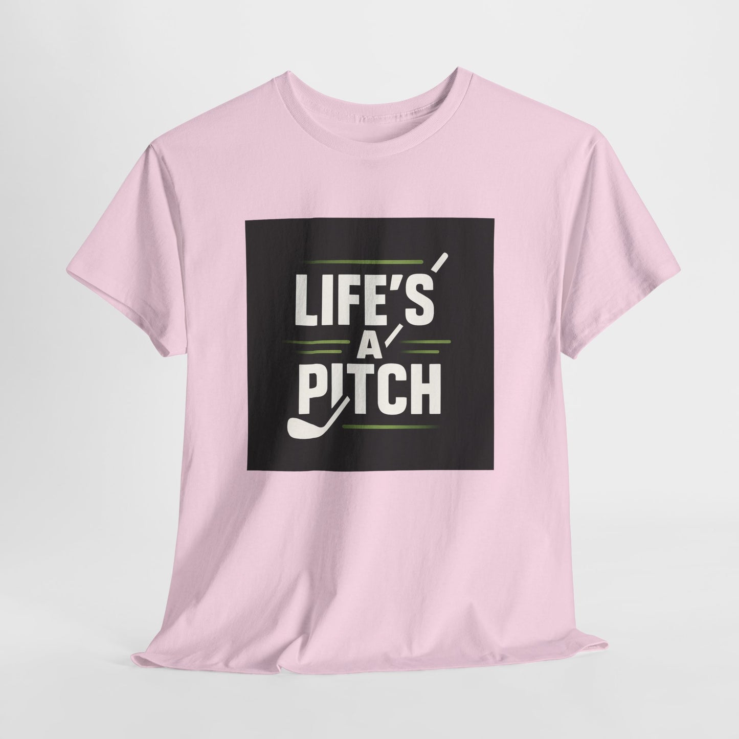 Golf T-Shirt — "Life's a Pitch" Vintage Golf Graphic Tee