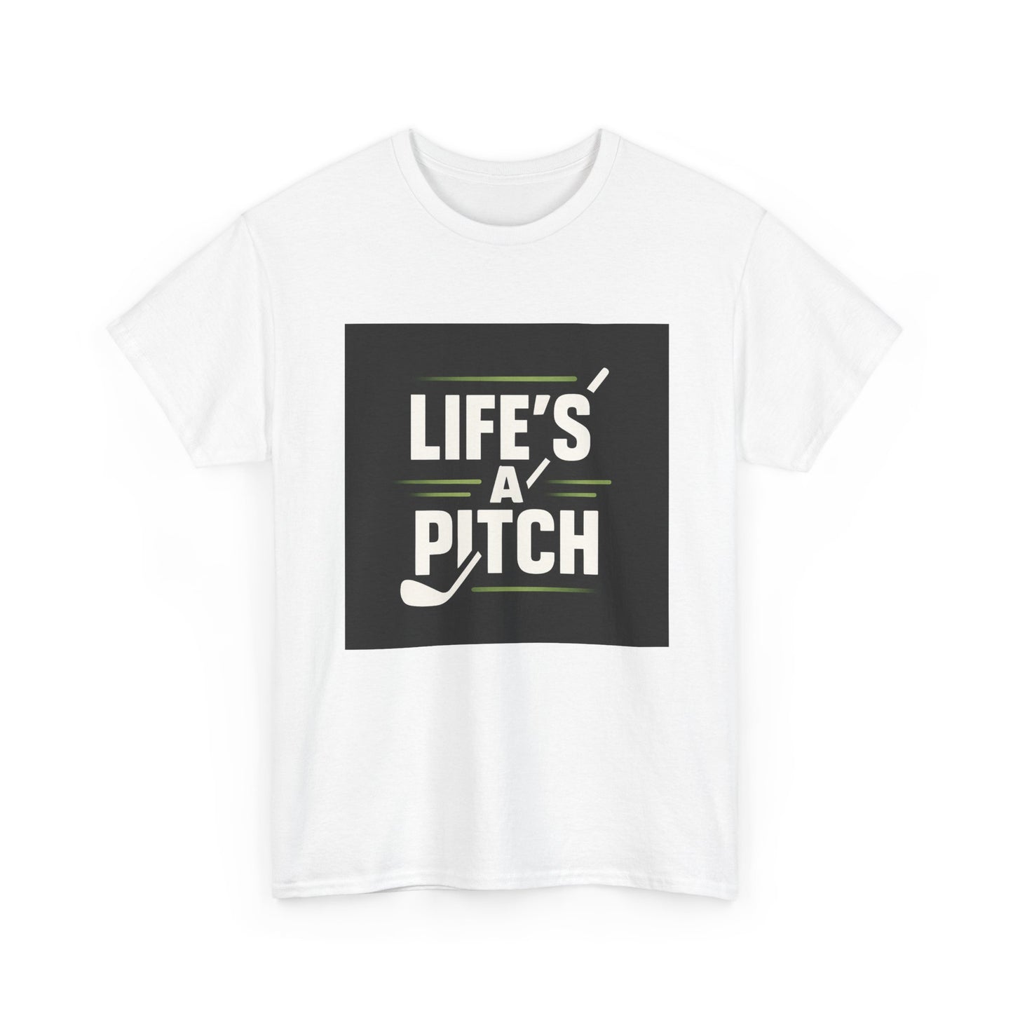 Golf T-Shirt — "Life's a Pitch" Vintage Golf Graphic Tee