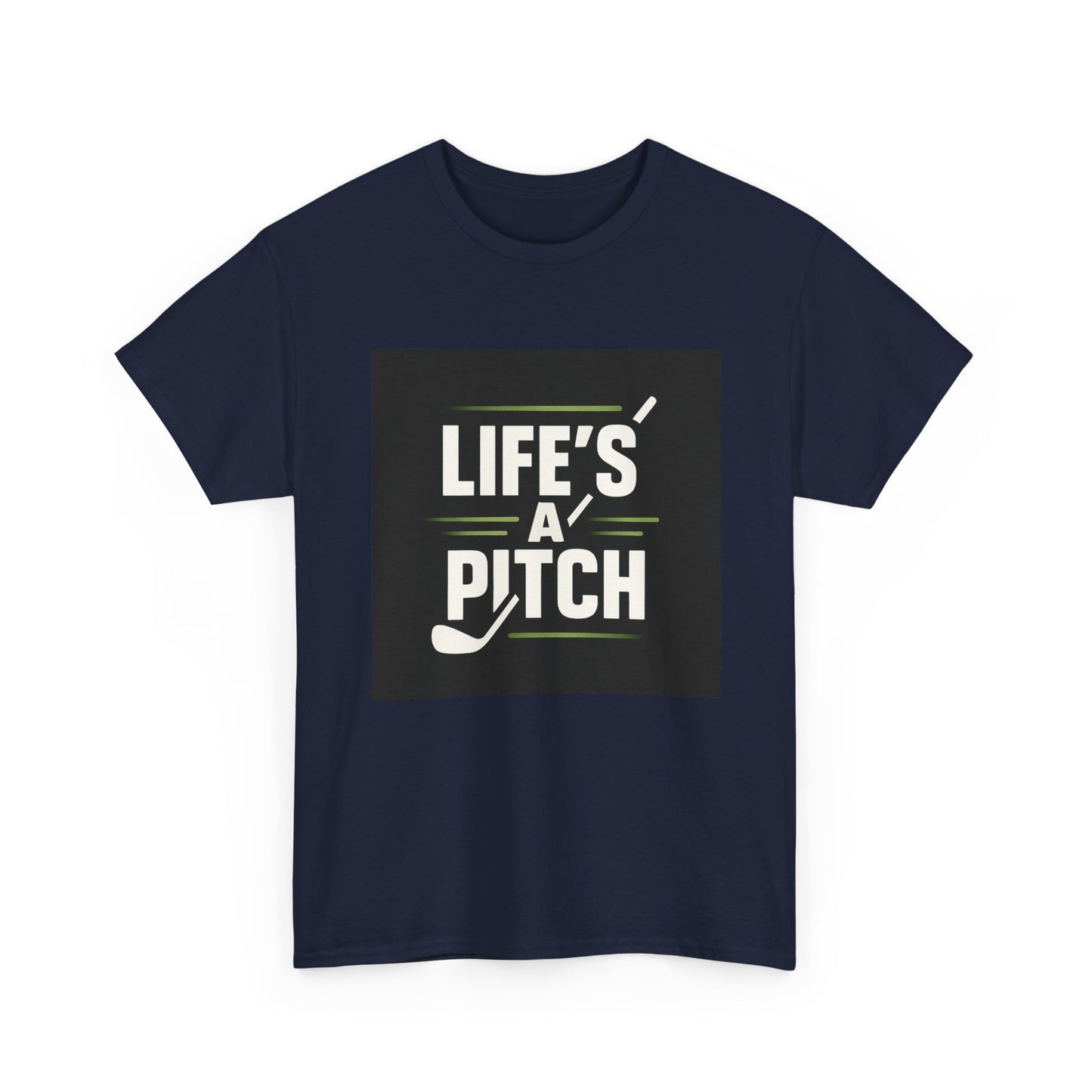 Golf T-Shirt — "Life's a Pitch" Vintage Golf Graphic Tee