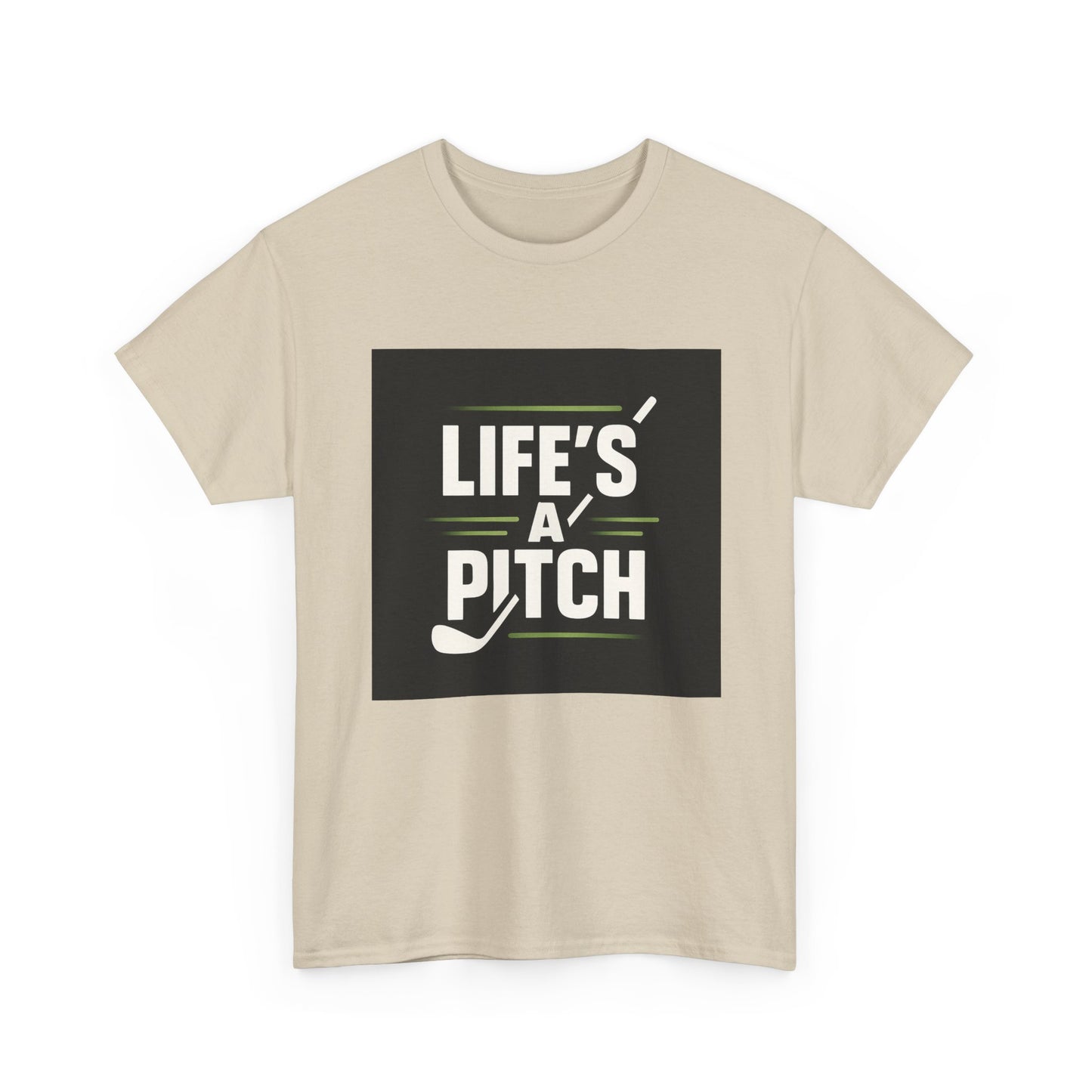 Golf T-Shirt — "Life's a Pitch" Vintage Golf Graphic Tee