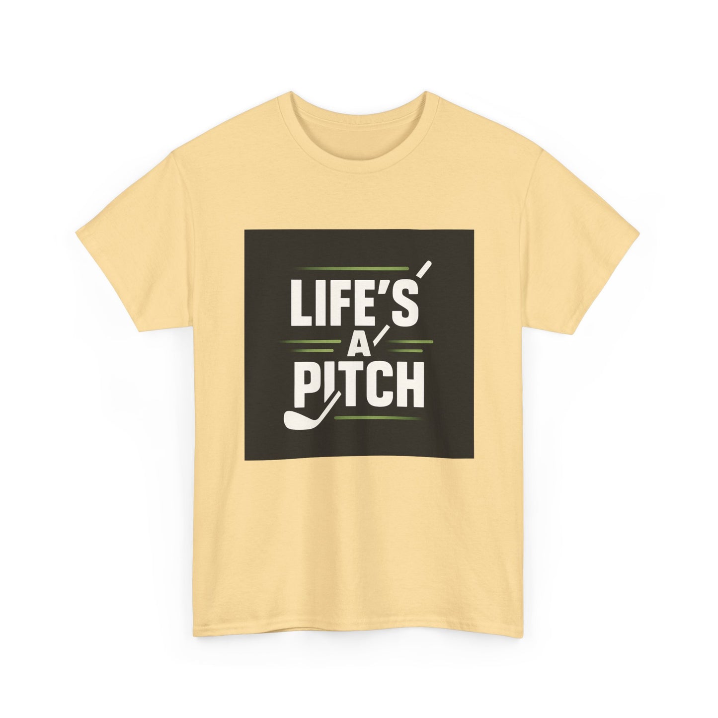 Golf T-Shirt — "Life's a Pitch" Vintage Golf Graphic Tee