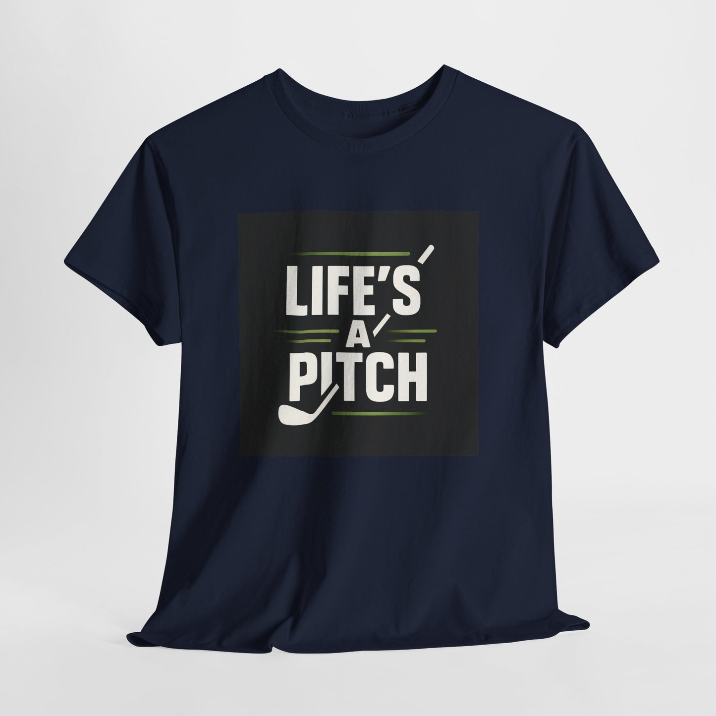 Golf T-Shirt — "Life's a Pitch" Vintage Golf Graphic Tee