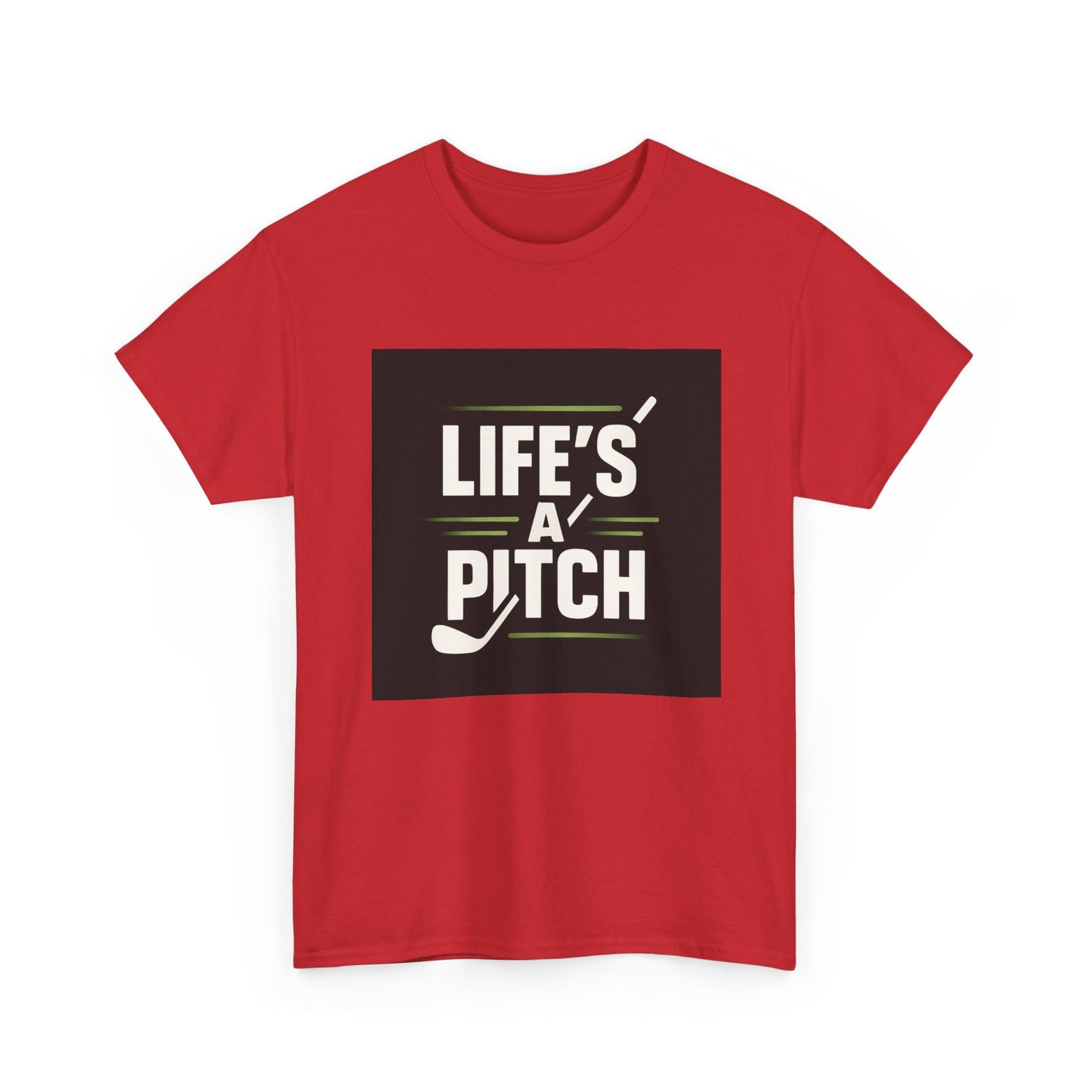 Golf T-Shirt — "Life's a Pitch" Vintage Golf Graphic Tee