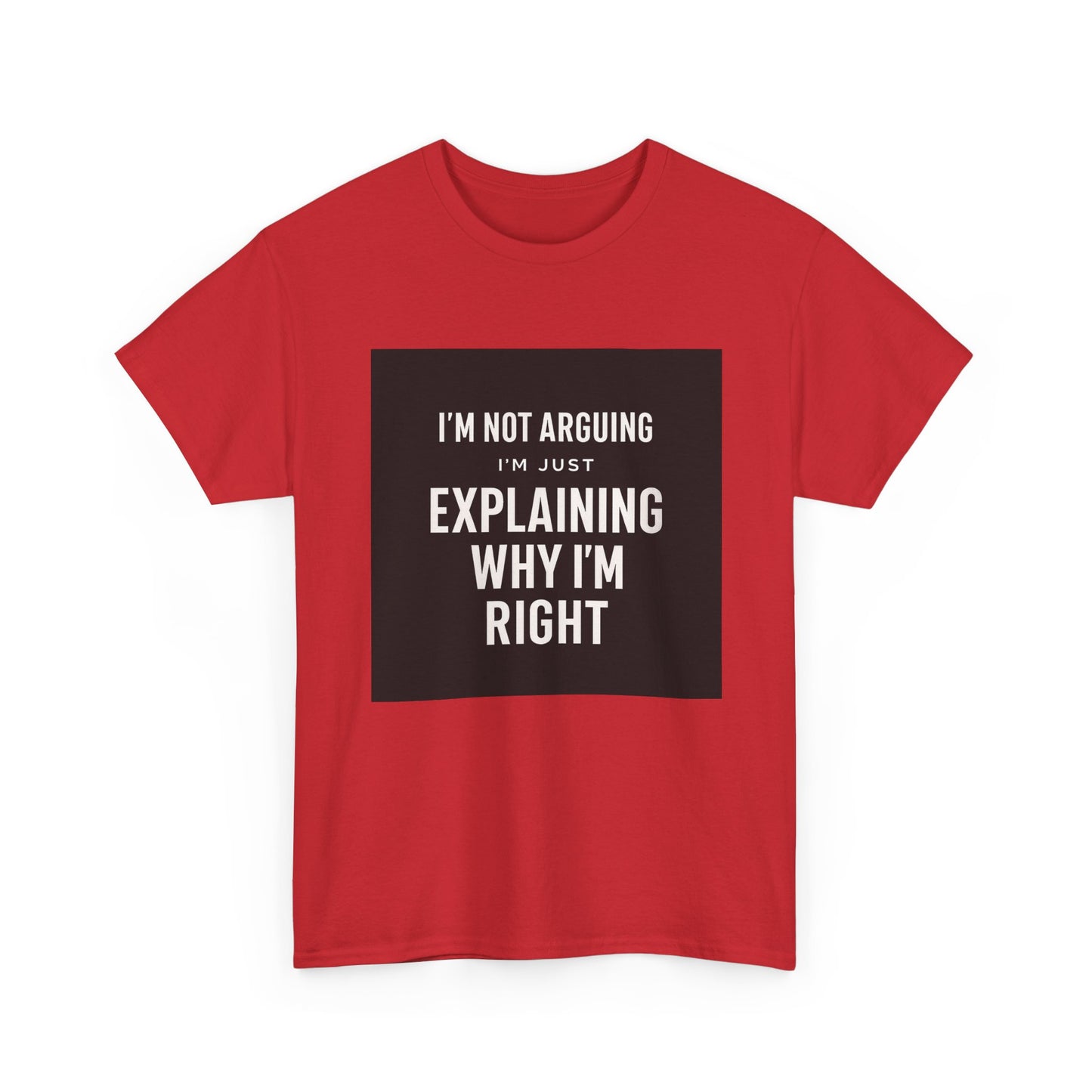 I'm Not Arguing Tee — "I'm Just Explaining Why I'm Right" Funny Graphic T‑Shirt
