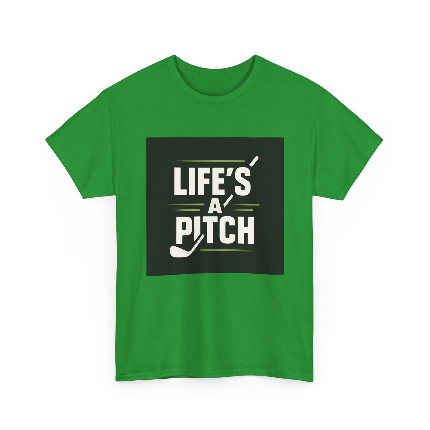 Golf T-Shirt — "Life's a Pitch" Vintage Golf Graphic Tee