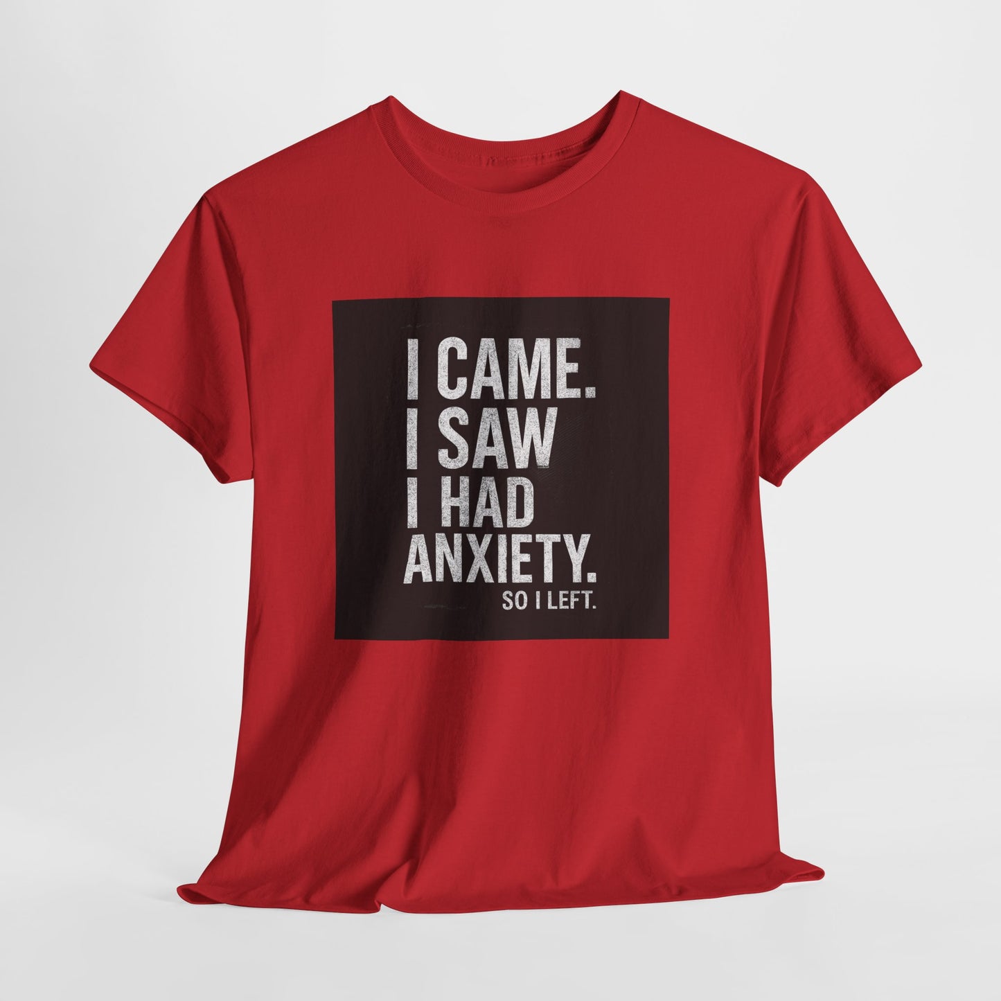 I Came, I Saw, I Had Anxiety Tee - Funny Mental Health Graphic T-Shirt