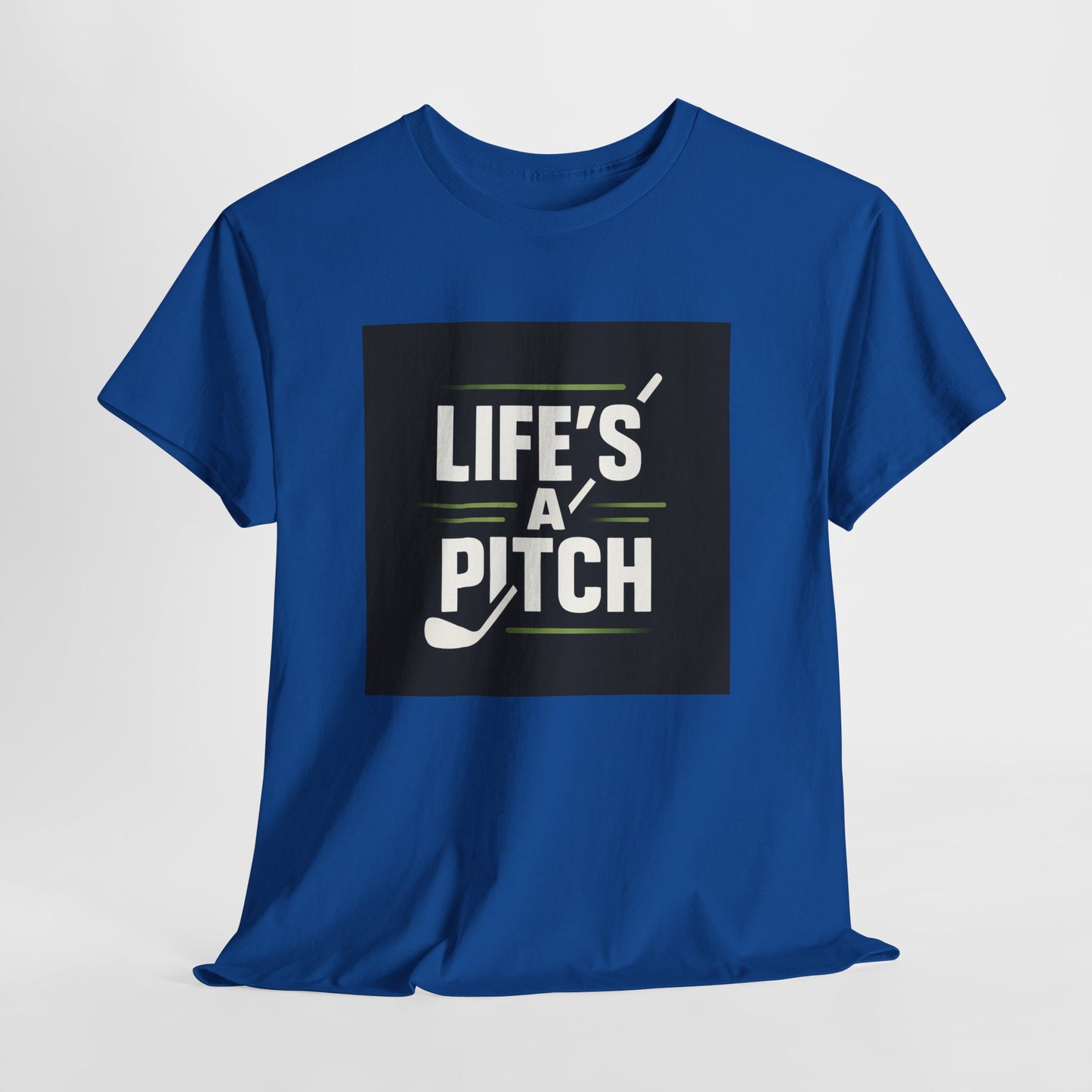 Golf T-Shirt — "Life's a Pitch" Vintage Golf Graphic Tee