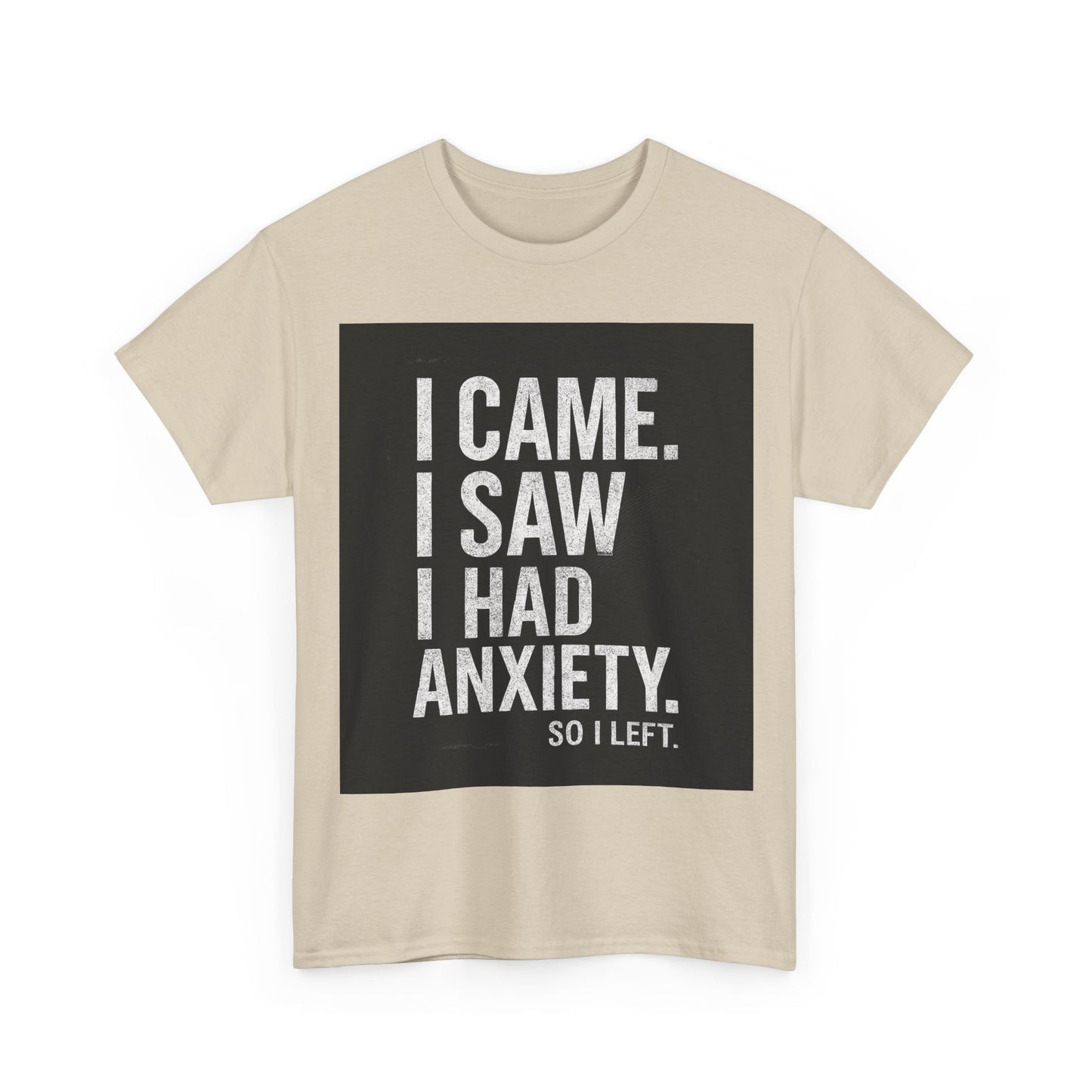 I Came, I Saw, I Had Anxiety Tee - Funny Mental Health Graphic T-Shirt